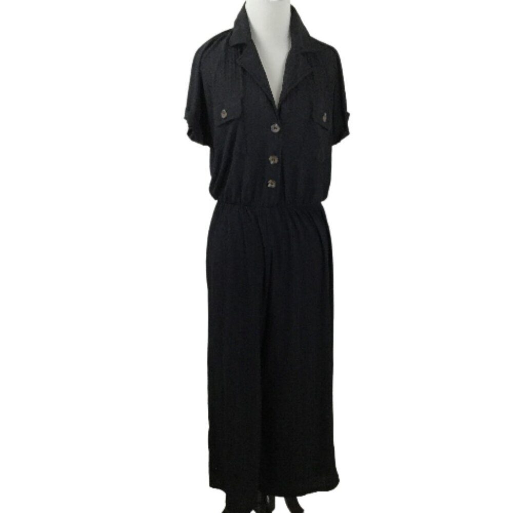 Asos Wide Leg Black Jumpsuit 6